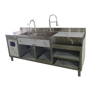 Station de bar à cocktails professionnelle en acier inoxydable - Product Image 1