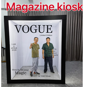 Nouveau style 2025 : Fonds lumineux LED RVB effet couverture de magazine Vogue pour cabine photo - Product Image 4