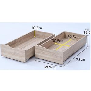 Cajón de almacenamiento debajo de la <span class=keywords><strong>cama</strong></span> de madera, paquete de 2, organizador de almacenamiento de zapatos debajo de la <span class=keywords><strong>cama</strong></span>, cajón <span class=keywords><strong>con</strong></span> <span class=keywords><strong>ruedas</strong></span>, caja de almacenamiento para ropa y zapatos - Product Image 3