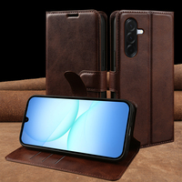 Étui de téléphone de luxe personnalisé en similicuir antichoc avec porte-cartes, design élégant et raffiné pour iPhone 17 Pro Max