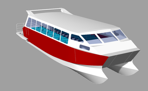 Bateau de passager, moto gobe, en aluminium - Product Image 4