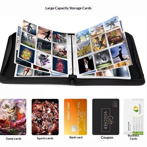 Album de cartes Pokémon personnalisé transfrontalier en PU sergé à 9 compartiments, pochette double face avec porte-cartes en papier détachable - Product Image 3