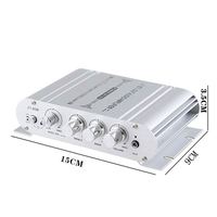 ST-838 Mini HiFi 2.1 kanal güç amplifikatörü Subwoofer Amp ev masaüstü/araba/hoparlörler için deniz Stereo ses Amp 20WX2 + 40W