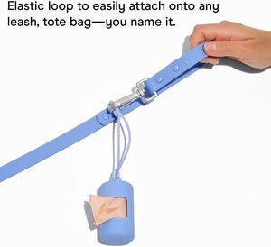 Huamaohengchun Dispensador de Bolsas Ecológicas Portátiles para Excrementos de Perro con Anclaje a Correa, Tapa Giratoria Antifugas, Incluye 1 Rollo de Recarga - Product Image 3