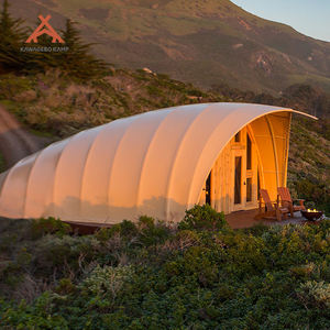 Tente de safari de luxe Kawagebo <span class=keywords><strong>Kamp</strong></span> 10*6*4M en forme de coquille élégante avec salle de bain pour le glamping et les centres de villégiature - Product Image 3