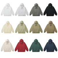 Chaquetas Deportivas Personalizadas para Hombre de Poliéster/Algodón, Sudaderas con Capucha y Cremallera, Teñidas Lisas para la Temporada de Primavera, Sudadera con Capucha de Araña