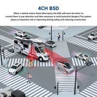 6CH harga pabrik GPS WIFI 4G pilihan AI fungsi layar sentuh mobil Dashboard Monitor dengan kamera DVR Monitor 5.000 DMS