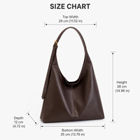 Damen PU-Leder Schultertasche Große Kapazität Shopper Minimalistisches Weiches Design Tägliche Tragetasche Modische Casual Handtasche