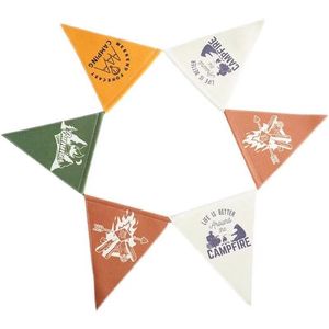 Haute qualité écran personnalisé Sublimation imprimé <span class=keywords><strong>bleu</strong></span> <span class=keywords><strong>rouge</strong></span> <span class=keywords><strong>blanc</strong></span> feutre Triangle <span class=keywords><strong>fanion</strong></span> pour la publicité sportive mât de drapeau en fibre de verre - Product Image 1