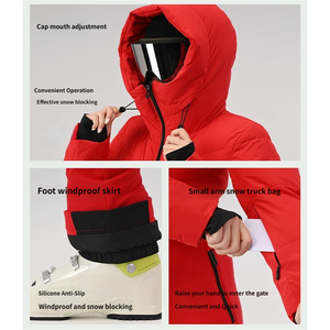 <span class=keywords><strong>Combinaison</strong></span> de <span class=keywords><strong>ski</strong></span> professionnelle pour <span class=keywords><strong>femme</strong></span>, hiver, extérieur, imperméable, respirante, tissu 3L, élégante, coupe ajustée - Product Image 4