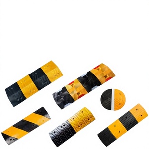 Pare-chocs <span class=keywords><strong>de</strong></span> vitesse personnalisable en caoutchouc-plastique jaune et noir, durable, pour le calme routier résidentiel et les parkings <span class=keywords><strong>de</strong></span> bureaux - Product Image 2