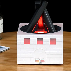 Machine ultrasonique d'aromathérapie à l'huile pour feu de joie, humidificateur à flamme LED pour décoration de la maison, cadeau pour B2B - Product Image 1