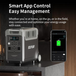 Ecoplay 3600W สถานีพลังงานโซลาร์แบบพกพาสำหรับงานหนักรถสำรองสำหรับตั้งแคมป์ RV Off-Grid ฉุกเฉินในตัวไฟฉาย - Product Image 3