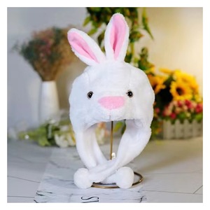 New Bán Động Vật Sang Trọng Bunny Hat Trẻ Em Túi Khí Di Chuyển Tai Khá Ấm Áp Ưa Thích Ăn Mặc Mũ Mùa Đông - Product Image 6