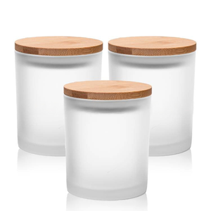 ขวดโหลแก้วใส่เทียนสีขาวสุดหรูพร้อมฝาปิดและกล่องบรรจุภัณฑ์ขนาด3ออนซ์6ออนซ์7ออนซ์8ออนซ์10ออนซ์14ออนซ์ออกแบบโลโก้ได้ตามต้องการ - Product Image 1