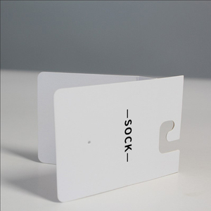 Alta Qualidade Luxo <span class=keywords><strong>Custom</strong></span> <span class=keywords><strong>Socks</strong></span> Wrap <span class=keywords><strong>Label</strong></span> Header Card Atacado Meias De Papel Dobrado Papelão Impresso Pendurar Tags Embalagem Sock - Product Image 3
