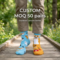 Chaussettes amusantes en coton, chaussettes mi-mollet, chaussettes personnalisées pour femmes, chaussettes fantaisie de haute qualité, chaussettes amusantes personnalisées avec motif sur mesure
