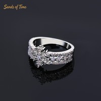 Bague Hip Hop Personnalisée pour Homme en Argent Sterling 925 Plaqué, Motif Flocon de Neige Ajoure, Sertie de Moissanite VVS, Style Streetwear