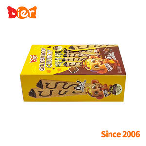 Vente en gros de bonbons Marque privée Personnalisée Grain Snacks Sandwich Biscuit Chocolat Biscuits Triangulaires Halal Sucré Gaufrette Bâton OEM - Product Image 3