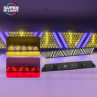 Barre lumineuse rétro LED COB 5x60W avec 120 ampoules auxiliaires RGB 5050, DMX RDM, activée par le son, pour DJ, mariage, club