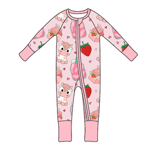 高品质泡泡罗柏Zippies服装可爱婴儿竹制服装竹制婴儿睡衣婴儿 - Product Image 5