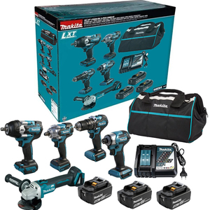 Ensemble d'outils électriques multifonctionnels Makita 18V sans fil avec batterie au lithium 5Ah, neuf en un, pour le travail du bois et la décoration - Product Image 1