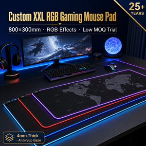 <span class=keywords><strong>Tapis</strong></span> <span class=keywords><strong>de</strong></span> <span class=keywords><strong>souris</strong></span> <span class=keywords><strong>de</strong></span> jeu personnalisé professionnel pour ordinateur portable, multifonctionnel, RGB, OEM, imprimé en caoutchouc, pour la maison - Product Image 1