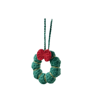 Mignon pain d'épice homme tricoté voiture pendentif festif noël objet décoratif pour rétroviseur pour les mariages