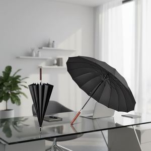 ร่มกันแดดแบบด้ามไม้ยาวตรง 16 ซี่โครง แข็งแรง ทนลม - Product Image 2