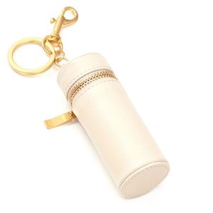 Pu Leather Zippered Holder Keychain <b>Bag</b> Charm Portable Chapstick Case Lipstick <b>Bags</b> - Product Image 2