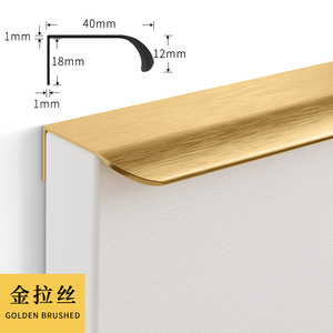 Concealed Zinc Modern Kitchen Dresser <b>Small</b> Black Gold Copper Satin Brass Gold Handles - Product Image 4