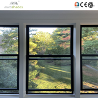 Fenêtre fixe panoramique à triple vitrage à cadre fin NFRC Energy Star, à rupture de pont thermique, en aluminium, pour vue sur la villa