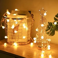 Guirlande lumineuse LED 3D RGBW 3000K 6000 lm en forme de boules de Noël, étanche IP44, givrée, 1,5m-100m, pour décoration de mariage et de fêtes
