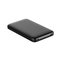 Chargeur portable de vente chaude 5000mAh Power Bank câble intégré de carte mince avec batterie LI-Polymer électronique grand public