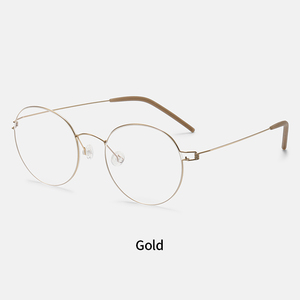 Monturas de Gafas Delgadas Personalizadas 2026 para Hombre, Montura Óptica de Aleación con Filtro de Luz Azul, Gafas para Mujer - Product Image 3