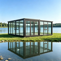 Maison conteneur moderne extensible et respirante personnalisable de 20, 30 ou 40 pieds, préfabriquée et modulaire pour petites maisons d'extérieur