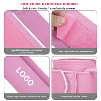 Sangles de cheville LADYGLOW personnalisables avec logo, rembourrées en néoprène, réglables, pour machine à câble, exercices de fessiers et entraînements des jambes