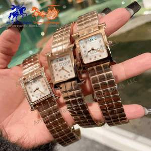 Ensemble de bijoux pour femmes H Brand 2024, acier inoxydable, or, montre et bracelet pour femmes avec boîte, pour un cadeau d'affaires ou de fête, Ronda - Product Image 1