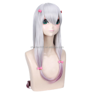Peluca de cosplay de Dye y Quan Sha Wu de The Main Saint Da Erotic Comic, cabello largo y liso con degradado de color, estilo caricatura, para mujer - Product Image 3