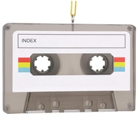 Cassette en résine personnalisée unique vintage ornements de Noël