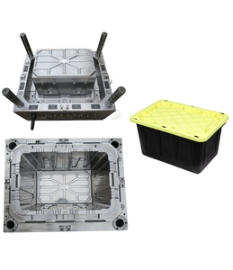 Contenedor de plástico bloqueable de 17 galones Caja de almacenamiento grande resistente Molde listo - Product Image 2