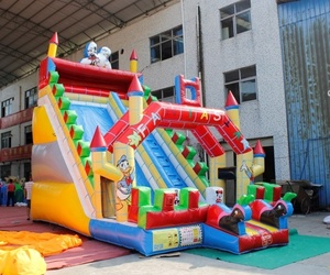 Grand <span class=keywords><strong>toboggan</strong></span> extérieur commercial gonflable de <span class=keywords><strong>toboggan</strong></span> d'eau pour des enfants à vendre <span class=keywords><strong>Trampoline</strong></span> de divertissement commercial - Product Image 6