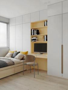 Fabricante de Muebles personalizados Muebles de dormitorio Diseño de armario moderno modular de madera Armario de dormitorio Estilo minimalista - Product Image 5