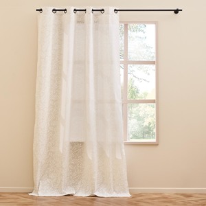 NAYA LINE - Rideau en polycoton naturel à œillets 140X280 - Product Image 1