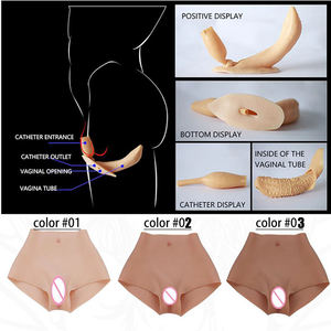 Culotte réaliste artificielle en silicone rehausseur de fesses pantalon de vagin en caoutchouc avec fausse chatte pour transgenre transexuelle gay - Product Image 5