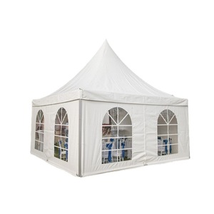 Carpa Piramidal 10x10m de Poliéster, Impermeable, Resistente al Viento, Protección UV, Plegable, Tipo Extensible, Automática y Rápida - Product Image 1