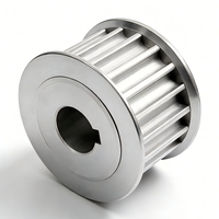 Pulley Timing Presisi Tinggi Kustom Aluminium HTD 3M 15 Gigi dengan Lebar Hub dan Alur Kunci yang Dapat Disesuaikan untuk Sistem Penggerak Mesin Otomatis