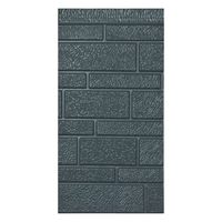 Panneau mural sandwich en métal ignifuge, isolation en mousse de polyuréthane PU contemporaine, revêtement extérieur décoratif, texture brique