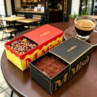 Custom Length Luxury French Strawberry Chocolate Cake Bar Tiramisu Brownie Mousse Cake Fruit Dessert Packaging Gift Box