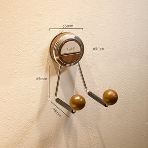 Crochets à ventouse de haute qualité, crochets adhésifs muraux imitation bois, sans perçage, <span class=keywords><strong>pour</strong></span> l'organisation de la salle de bain et de la cuisine - Product Image 6